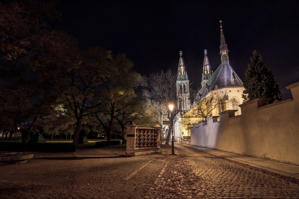 Noční Praha, Vyšehrad, Bazilika sv. Petra a Pavla - IMG-6377.jpg